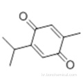 2,5- 사이클로 헥사 디엔 -1,4- 디온, 2- 메틸 -5- (1- 메틸 에틸) -CAS 490-91-5